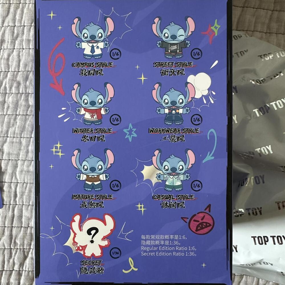 Top Toy STITCH Dress Up Show Series Plush Gift Blind Box Confirmed CASUAL STYLE - Picture 5 of 7